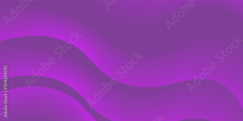Purple background with flowing wave lines. Futuristic technology concept. Vector illustration. Eps 10
