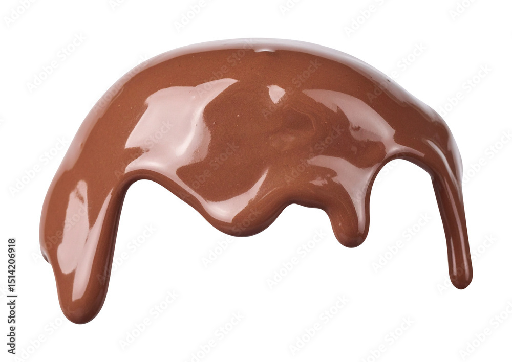 melted chocolate dripping isolated on transparent background melted chocolate dripping isolated on transparent background