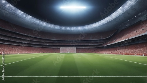 Stadium lights in the night
