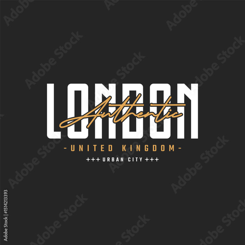 London Authentic Urban Typography Design