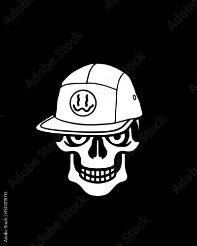 vector illustration of a skull icons