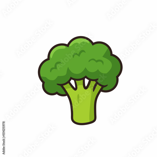 broccoli on a white background