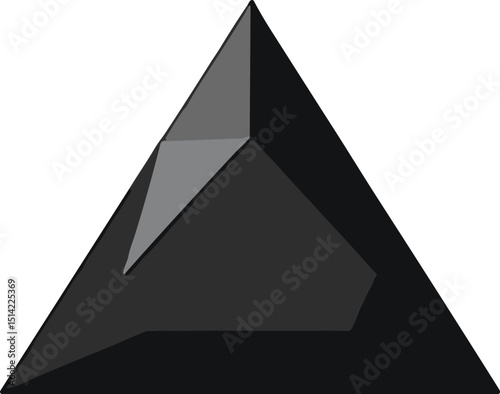 Triangle shape Diamond silhouette vector clip art isolated on a transparent background. Perfect for luxury designs, jewelry branding, wedding themes, and elegant graphic projects.
