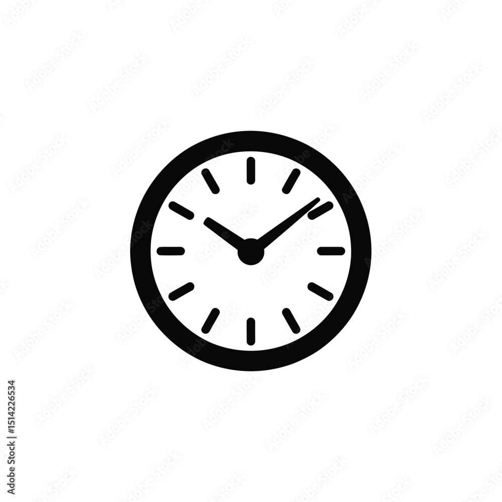 Isolated Classic Clock Icon on Transparent Background Displaying Ten O'Clock Isolated Classic Clock Icon on Transparent Background Displaying Ten O'Clock