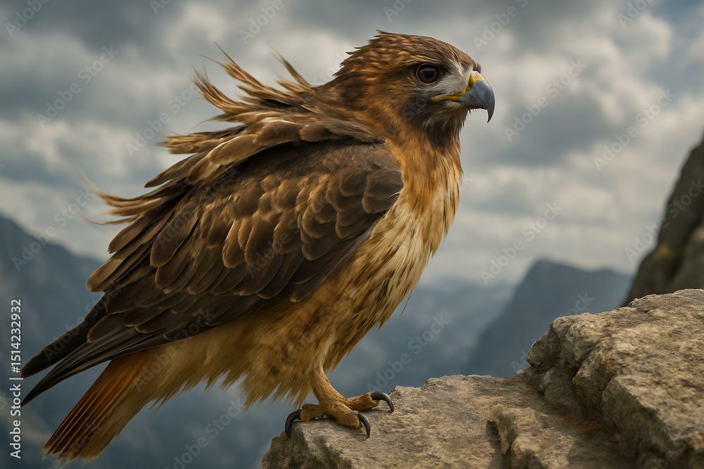 Fototapeta premium red tailed hawk buteo