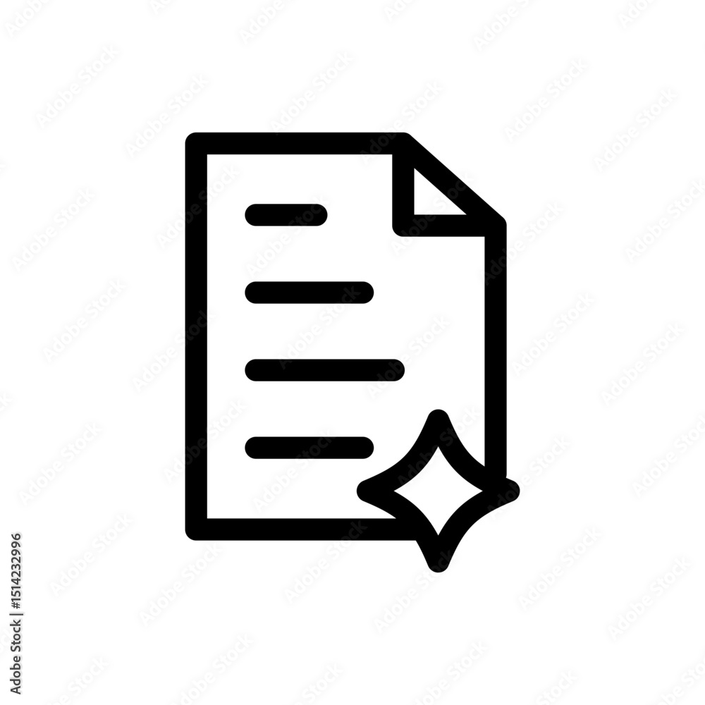 Fototapeta premium AI Generated Text Icon