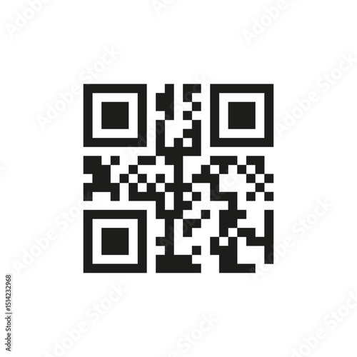 qr code on white background