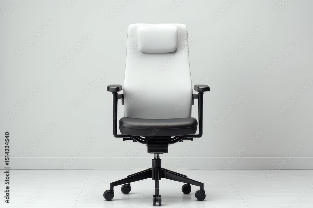 Fototapeta premium Modern Office Chair and Minimal Backdrop