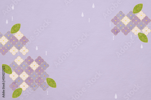 Abstract hydrangea patterned background. Modern designed Japanese washi paper texture.	