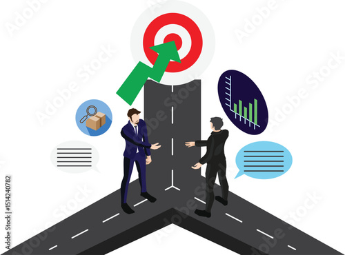 Business trips together, business partnership agreements for the company's goals