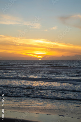 sunset over the sea