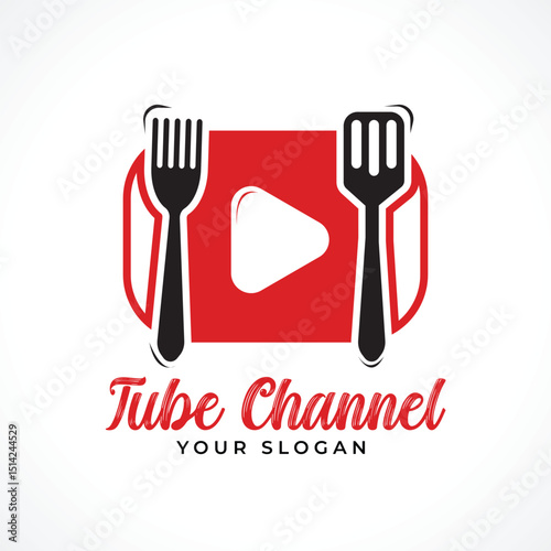 cooking youtube channel logo design
