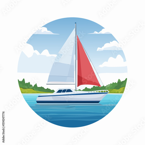 sailboat on the sea