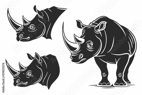 rhino vector illustration