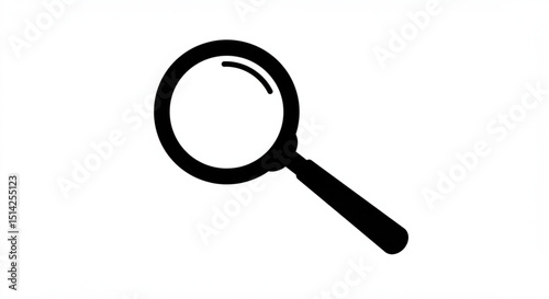 Black magnifying glass icon
