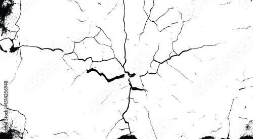 Concrete crack wall stock photo