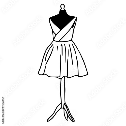 fashion studio equipment with garment display