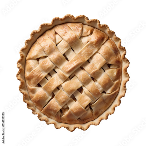 Golden Lattice Apple Pie photo