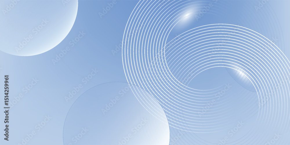 Abstract blue modern background with circle elements. Digital technology concept.