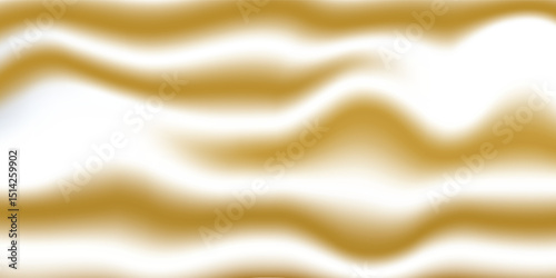 Close-up texture of natural gold silk. Light Golden fabric smooth texture surface background. Smooth elegant gold silk in Sepia toned