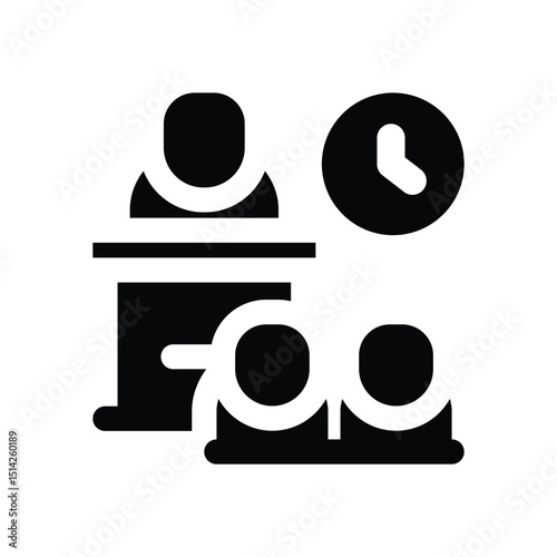 seminar glyph icon. Strong and solid vector icon for websites, mobile interfaces, presentations, and visual branding. High quality and easy to edit.