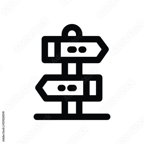 sign line icon. Clean and minimalist vector icon for websites, mobile apps, presentations, and logos. Fully scalable and customizable for any project.