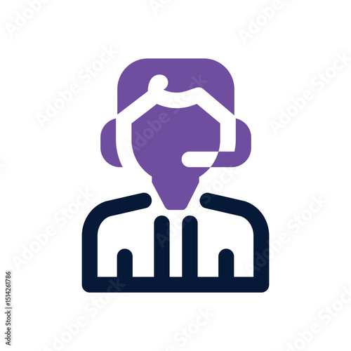 moderator duotone icon. Sleek and modern vector icon for websites, mobile apps, marketing materials, and corporate design. Fully scalable and ready to use.