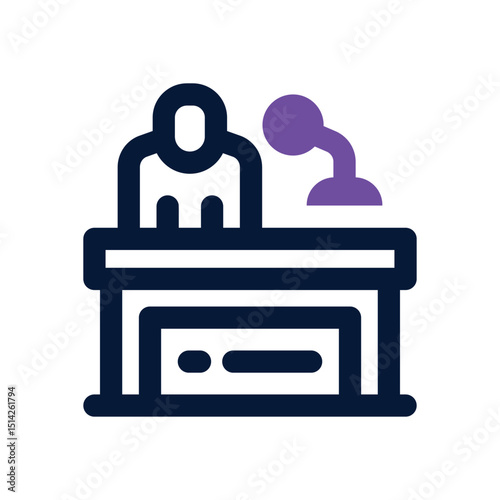 lecture duotone icon. Sleek and modern vector icon for websites, mobile apps, marketing materials, and corporate design. Fully scalable and ready to use.