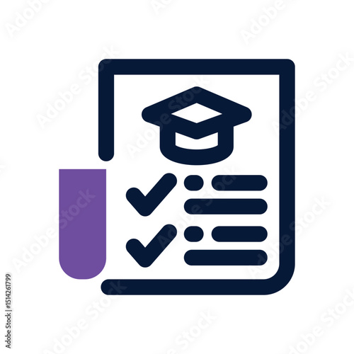syllabus duotone icon. Sleek and modern vector icon for websites, mobile apps, marketing materials, and corporate design. Fully scalable and ready to use.