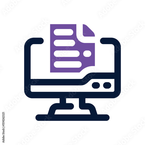 test duotone icon. Sleek and modern vector icon for websites, mobile apps, marketing materials, and corporate design. Fully scalable and ready to use.