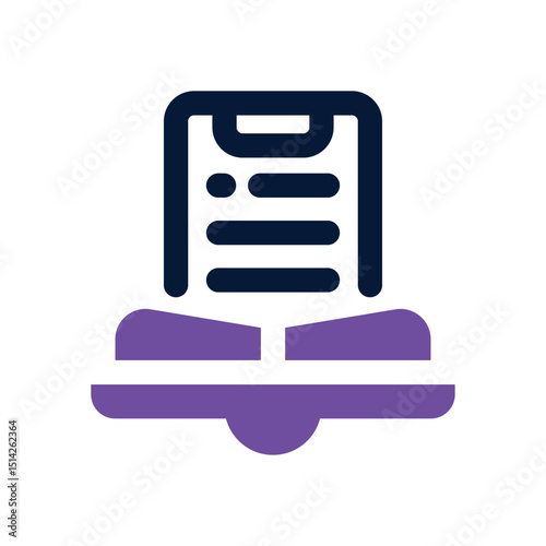 online course duotone icon. Sleek and modern vector icon for websites, mobile apps, marketing materials, and corporate design. Fully scalable and ready to use.