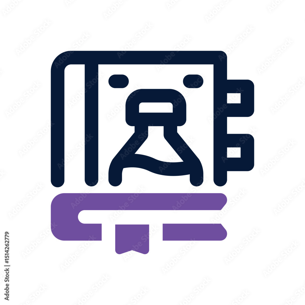 science book duotone icon. Sleek and modern vector icon for websites, mobile apps, marketing materials, and corporate design. Fully scalable and ready to use. science book duotone icon. Sleek and modern vector icon for websites, mobile apps, marketing materials, and corporate design. Fully scalable and ready to use.