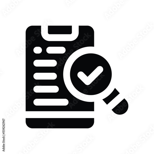 smartphone glyph icon. Strong and solid vector icon for websites, mobile interfaces, presentations, and visual branding. High quality and easy to edit.