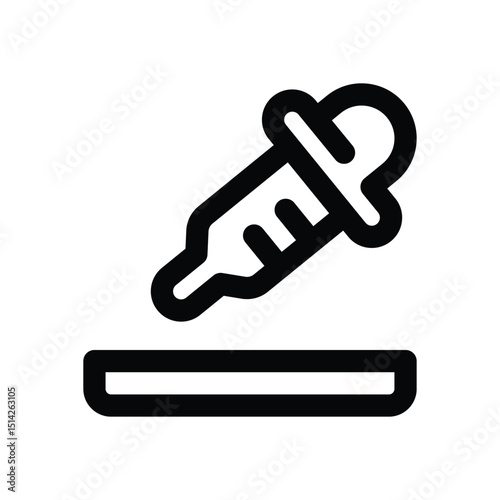 petri dish line icon. Clean and minimalist vector icon for websites, mobile apps, presentations, and logos. Fully scalable and customizable for any project.