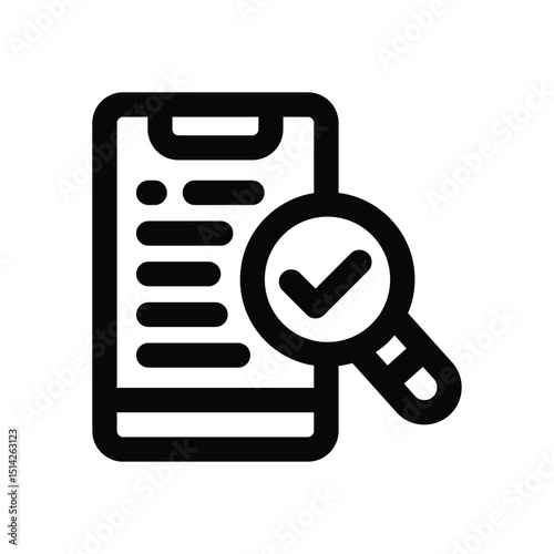 smartphone line icon. Clean and minimalist vector icon for websites, mobile apps, presentations, and logos. Fully scalable and customizable for any project.