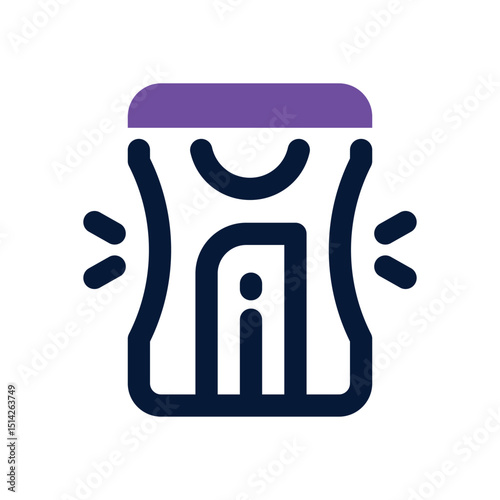 sharpener duotone icon. Sleek and modern vector icon for websites, mobile apps, marketing materials, and corporate design. Fully scalable and ready to use.