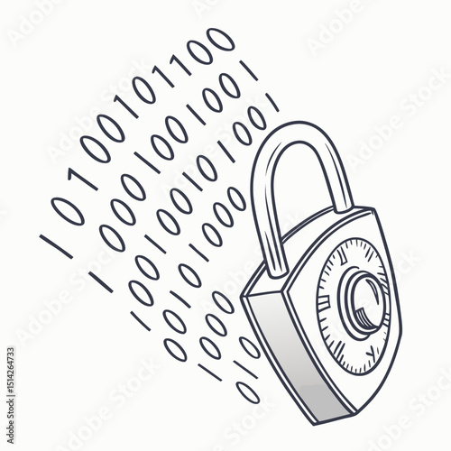 Combination lock data security digital privacy protection