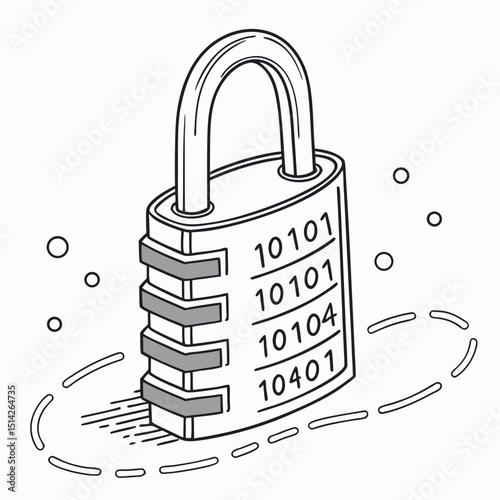 Combination lock digital security code access protection