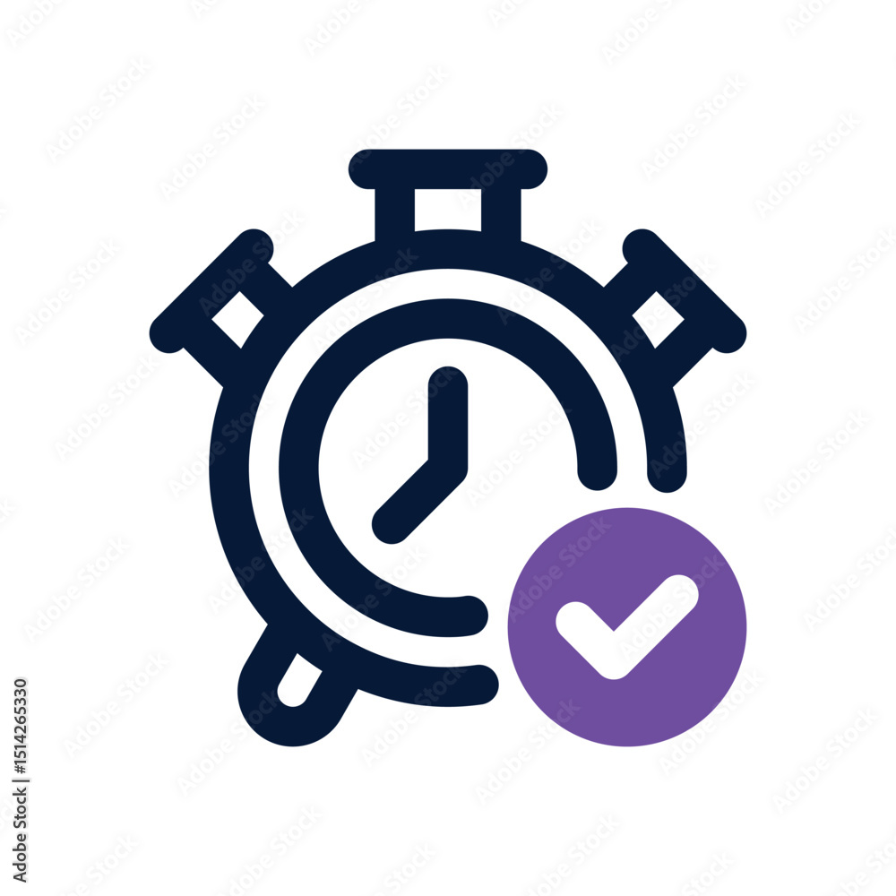 on time duotone icon. Sleek and modern vector icon for websites, mobile apps, marketing materials, and corporate design. Fully scalable and ready to use. on time duotone icon. Sleek and modern vector icon for websites, mobile apps, marketing materials, and corporate design. Fully scalable and ready to use.
