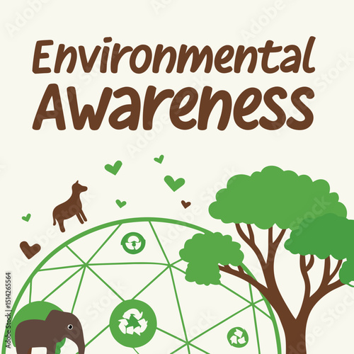 Environmental awareness green planet save earth recycle nature