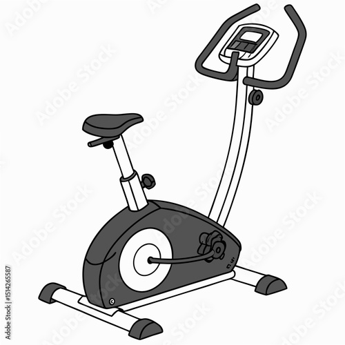 Professional exercise bike cutout transparent background ready design projects