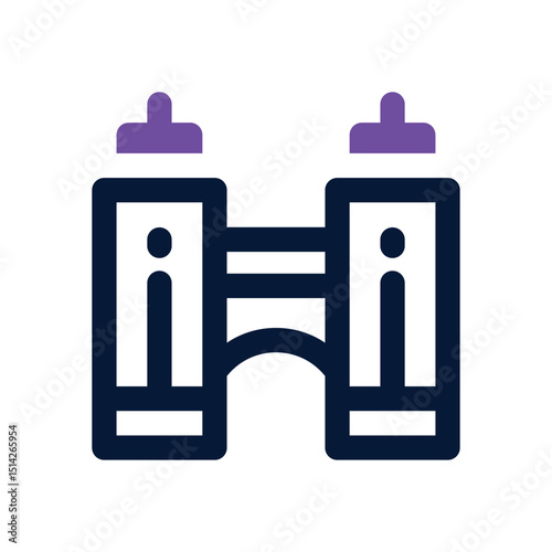 bridge duotone icon. Sleek and modern vector icon for websites, mobile apps, marketing materials, and corporate design. Fully scalable and ready to use.
