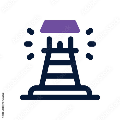 lighthouse duotone icon. Sleek and modern vector icon for websites, mobile apps, marketing materials, and corporate design. Fully scalable and ready to use.