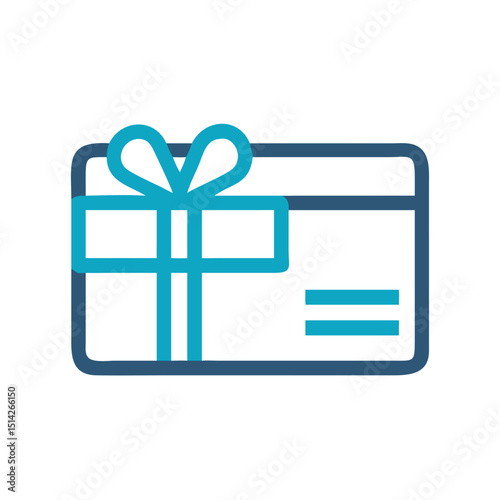 Gift card icon design element transparent background professional cutout
