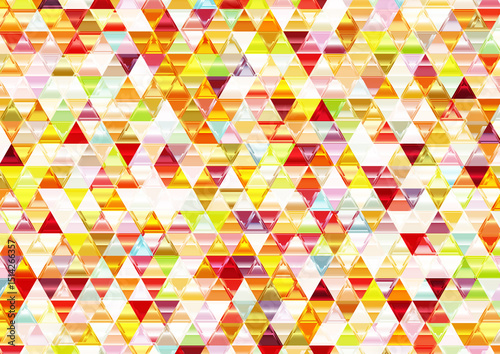 Beautiful Shiny Mosaic Triangular Background