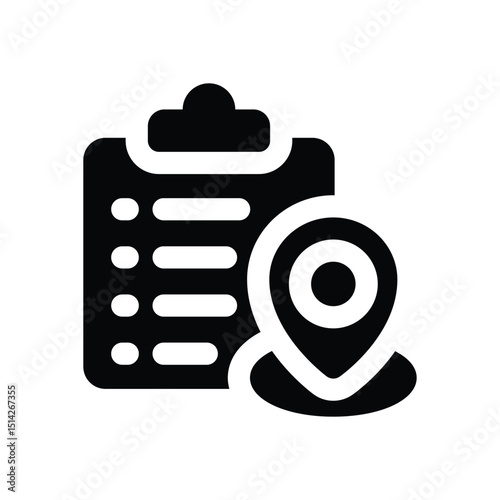 checklist line icon. Clean and minimalist vector icon for websites, mobile apps, presentations, and logos. Fully scalable and customizable for any project.