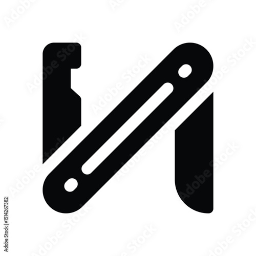 utility knife line icon. Clean and minimalist vector icon for websites, mobile apps, presentations, and logos. Fully scalable and customizable for any project.
