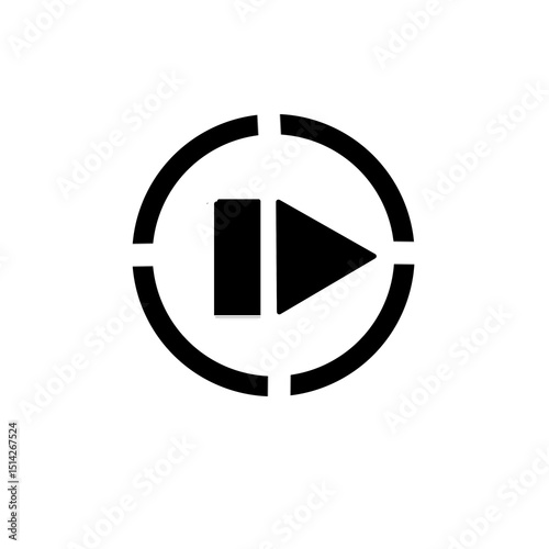 Next button icon menu
