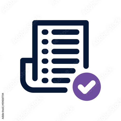 list duotone icon. Sleek and modern vector icon for websites, mobile apps, marketing materials, and corporate design. Fully scalable and ready to use.