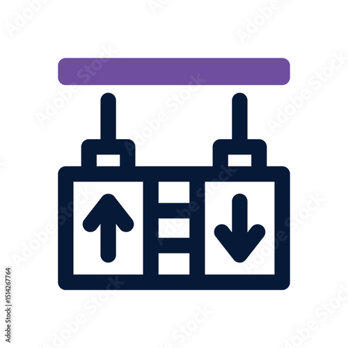 signboard duotone icon. Sleek and modern vector icon for websites, mobile apps, marketing materials, and corporate design. Fully scalable and ready to use.